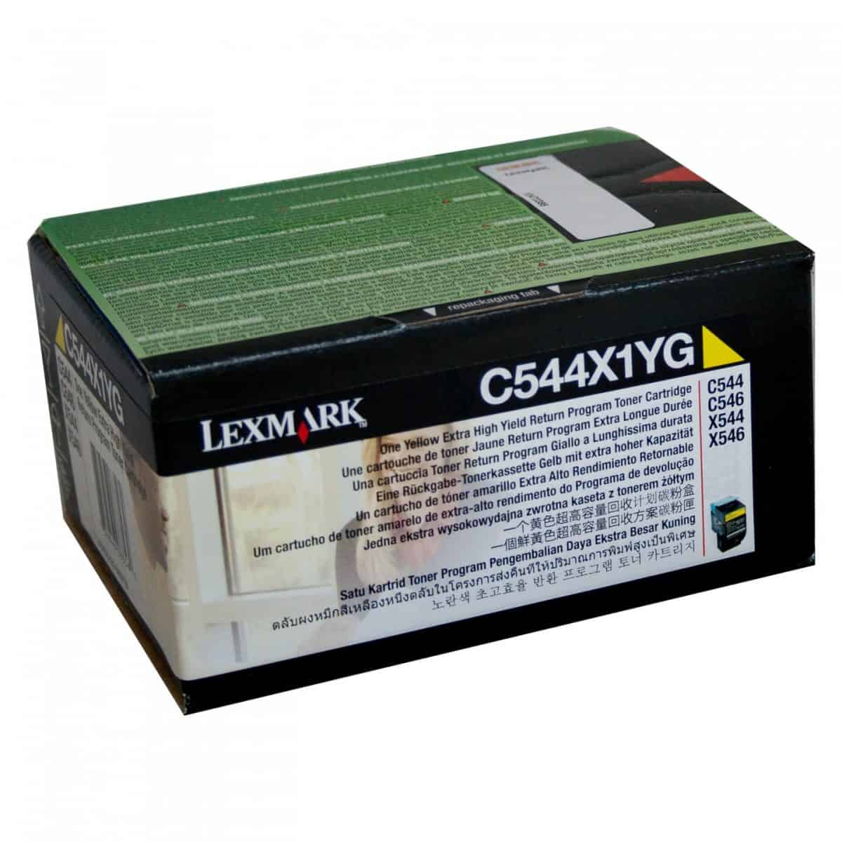 Lexm C544X1YG Yellow Toner
