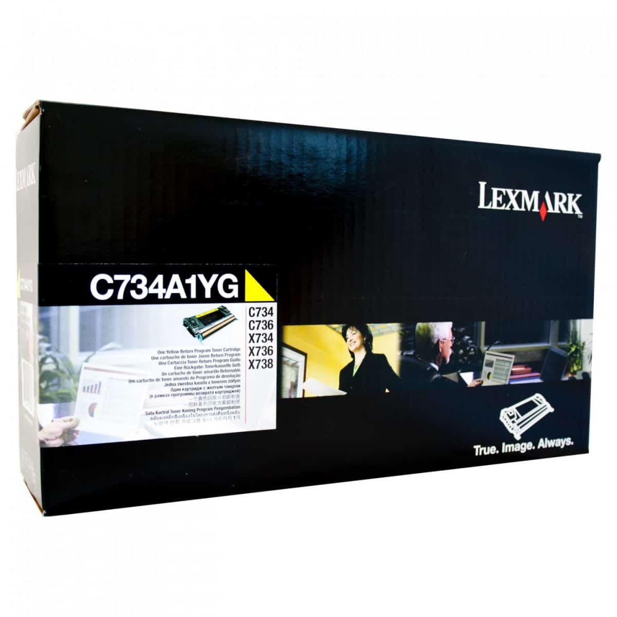 Lexmark C734 Yellow Toner Cart