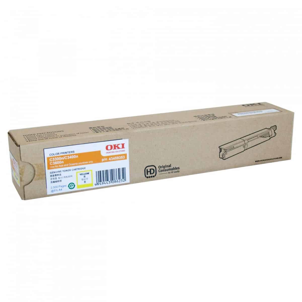 Oki C33/34/3600 Yellow H/Y Toner
