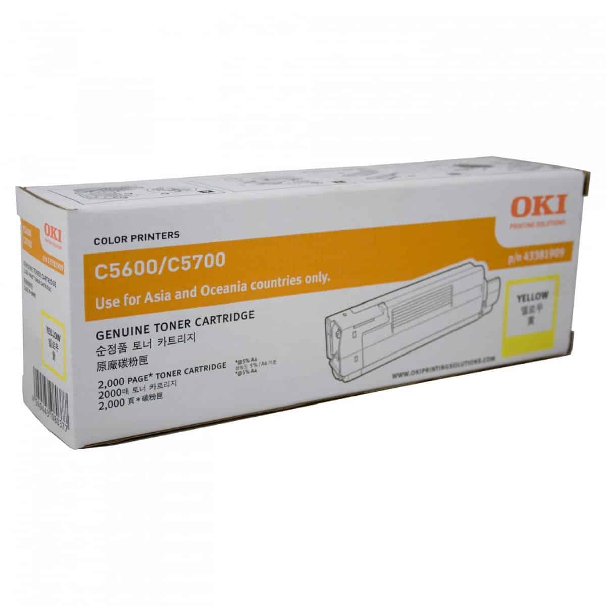 Oki C56/5700 Yellow Toner