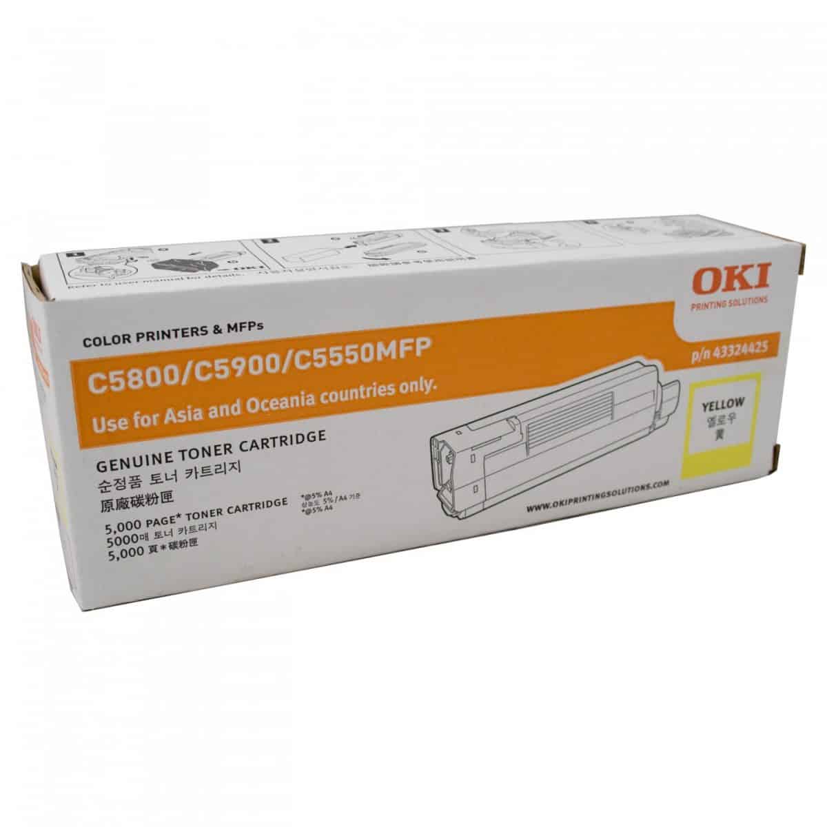 Oki C58/5900 Yellow Toner