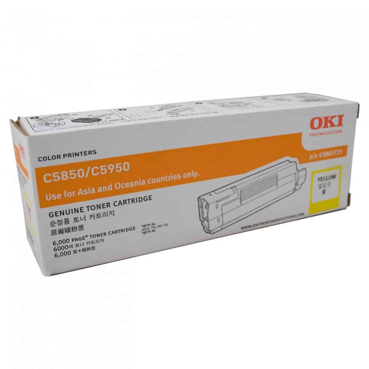 Oki C58/5950 Yellow Toner