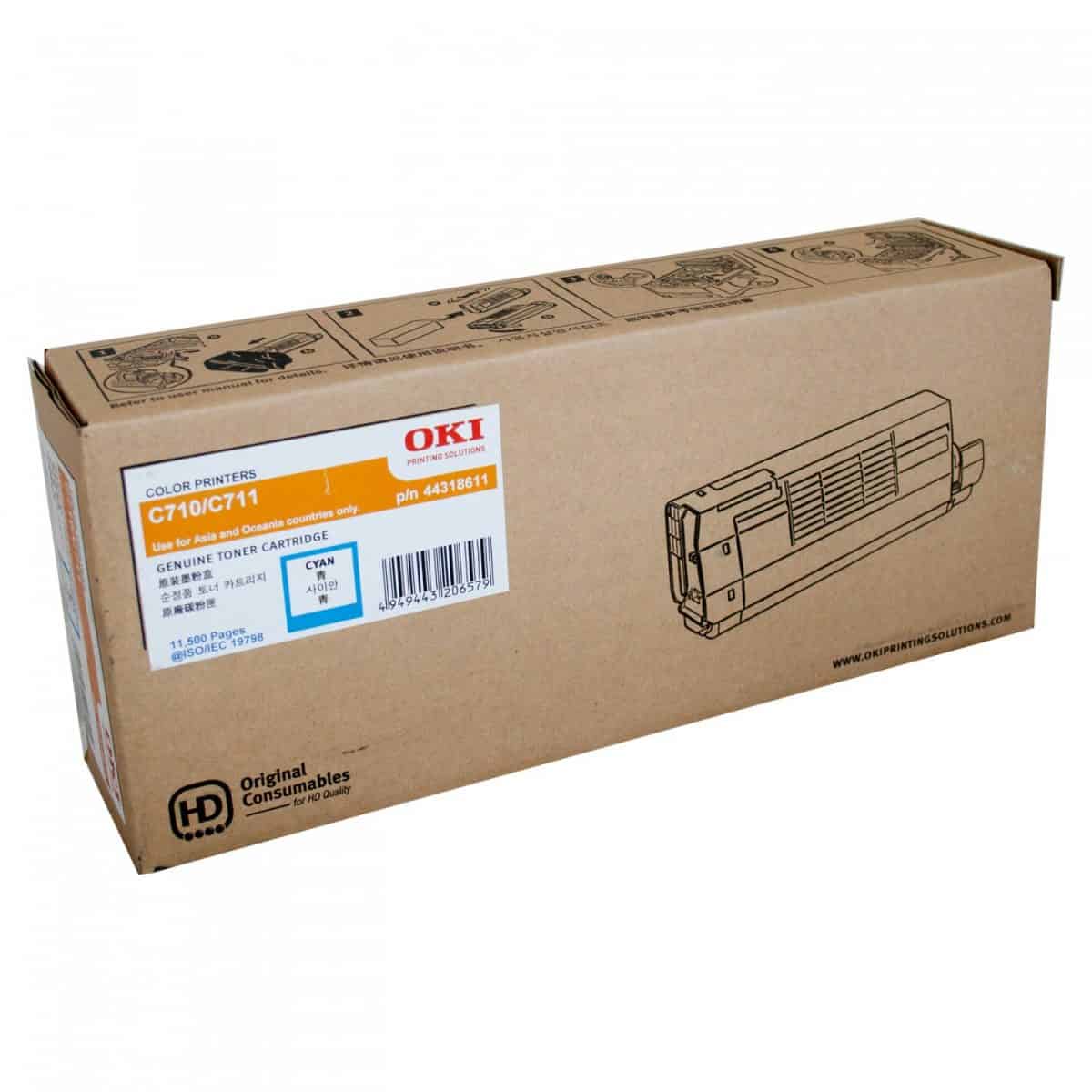 Oki C710N/C711N Cyan Toner
