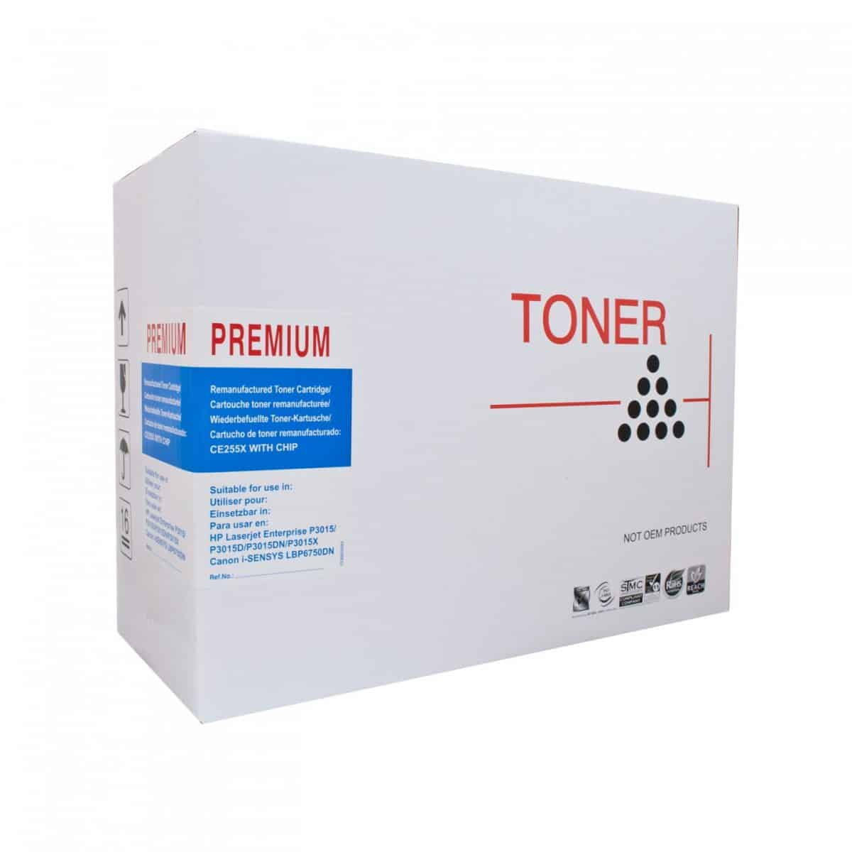 Reman CE255X #55X Black Cartridge