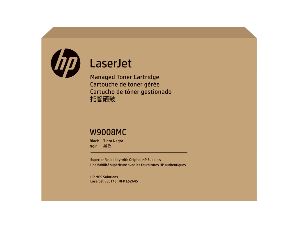 HP Black Managed LJ Toner Cartridge (W9008MC)