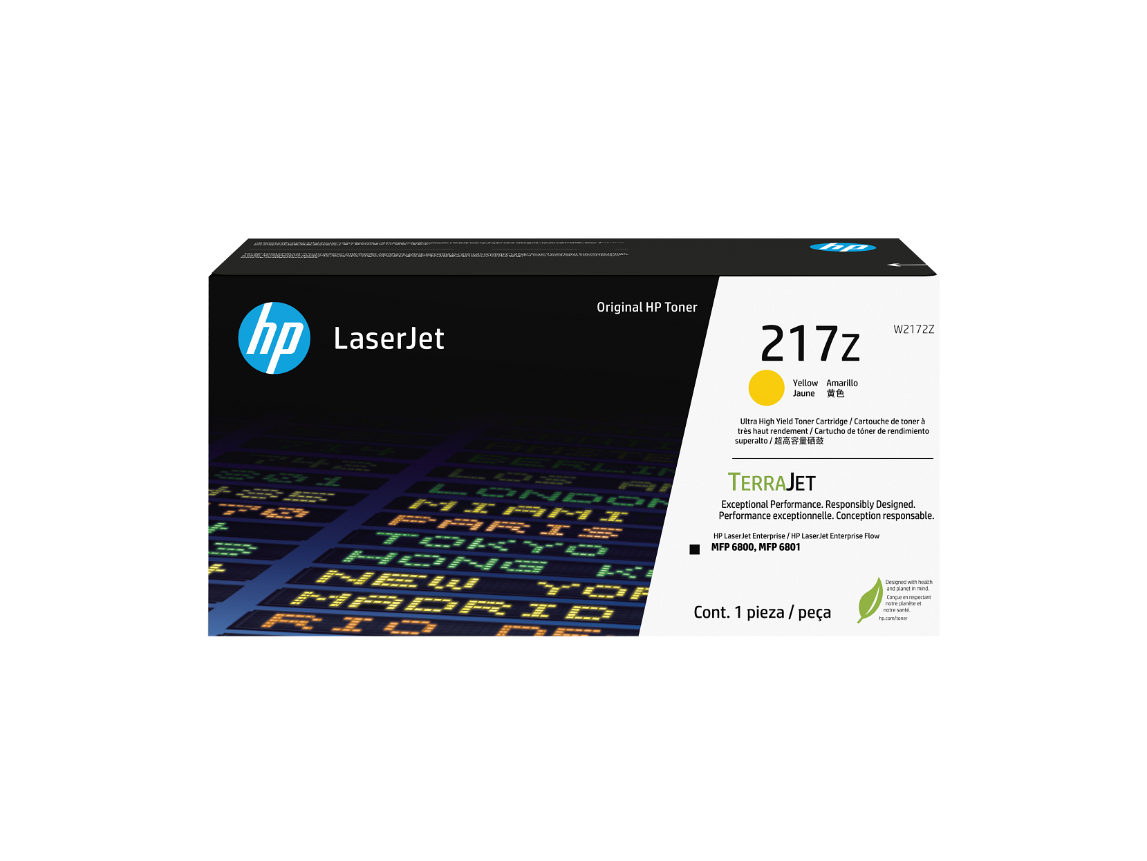 HP 217Z Yellow Ultra High Yield Toner Cartridge W2172Z W2172-00001a USRow