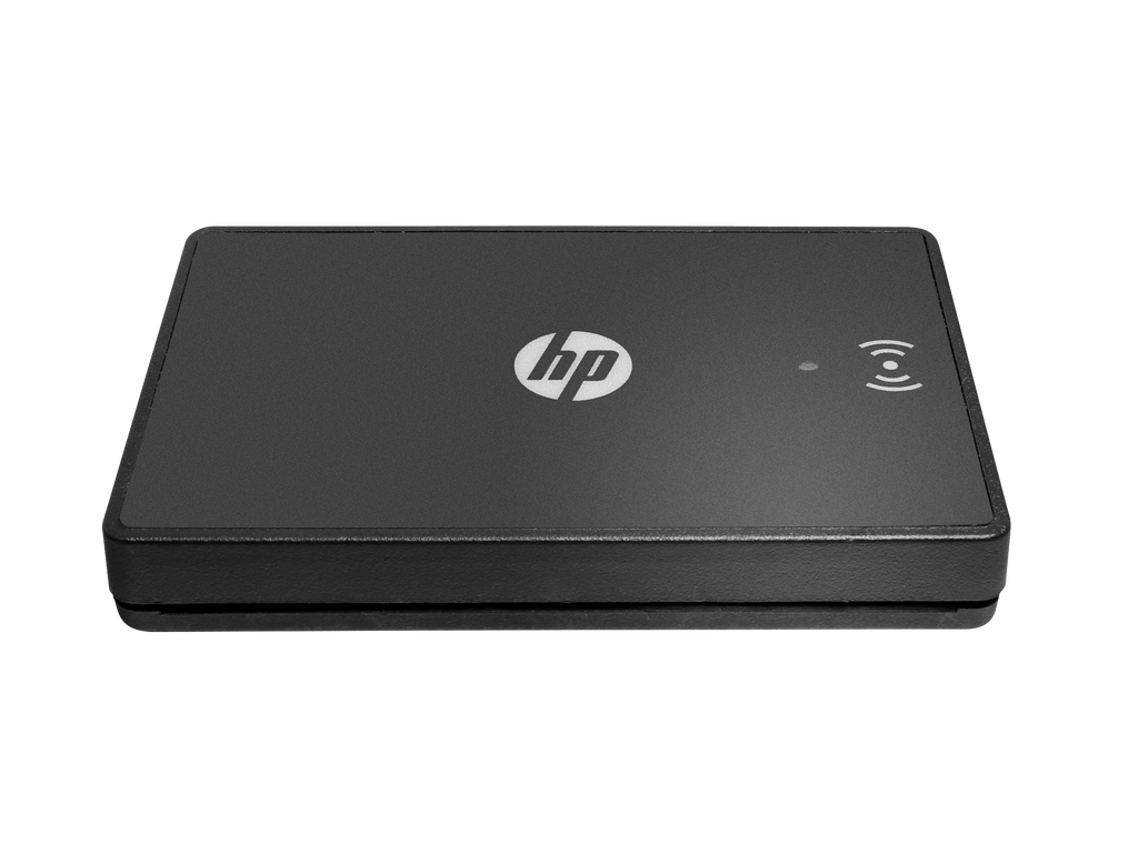 HP AC USB Proximity Reader, card reader, profile view