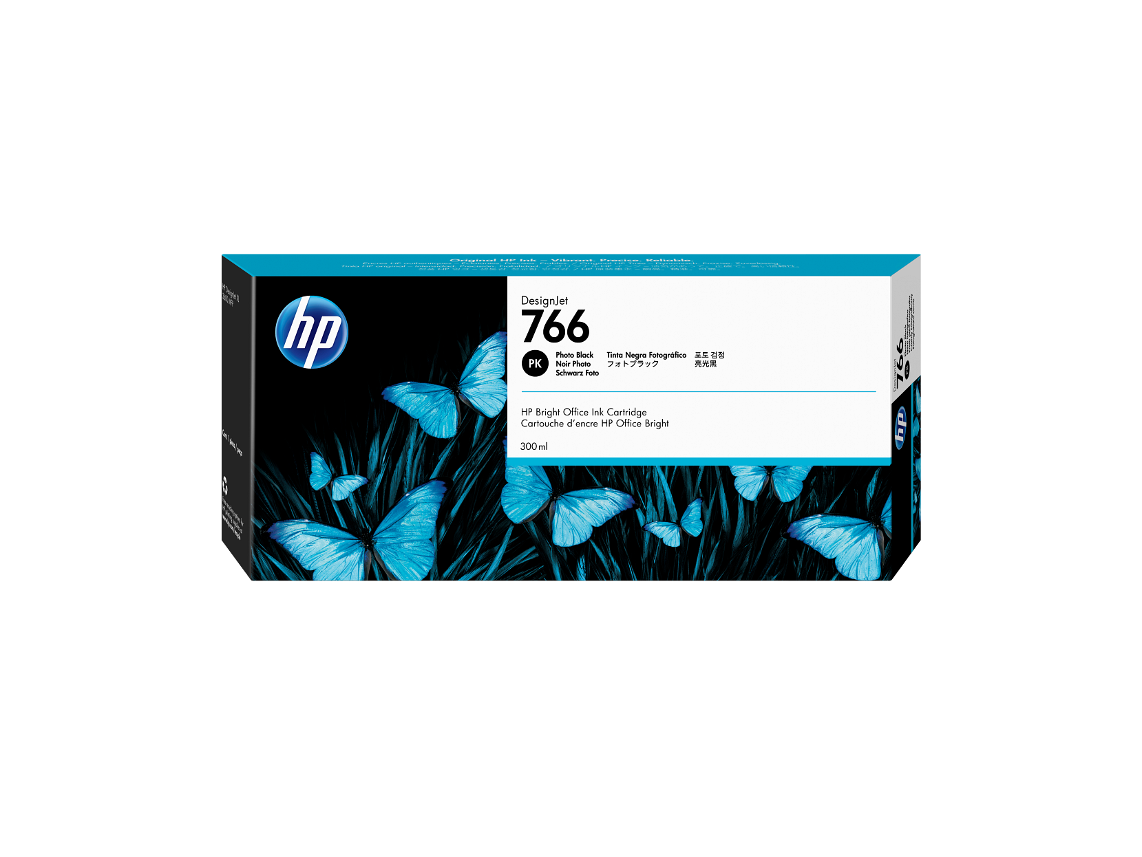 HP 766  300-ml Photo Black DesignJet Ink Cartridge