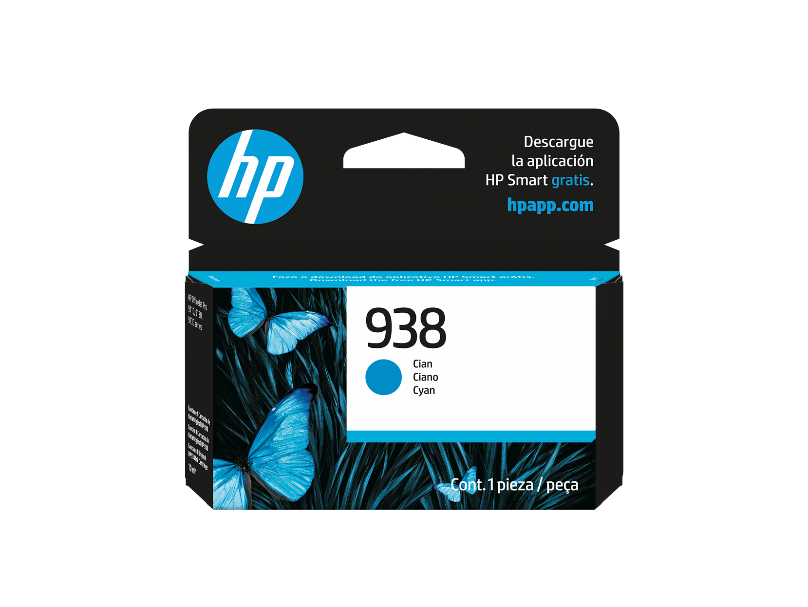 HP 938 Cyan Original Ink Cartridge 4S6X5PL 4S6X5-80002 LAR