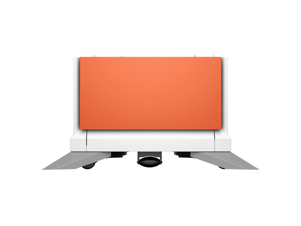 HP Color LaserJet 2100 sheet High Capacity Paper Tray Stand HCI Comet Red 65A36A WhiteBG Front