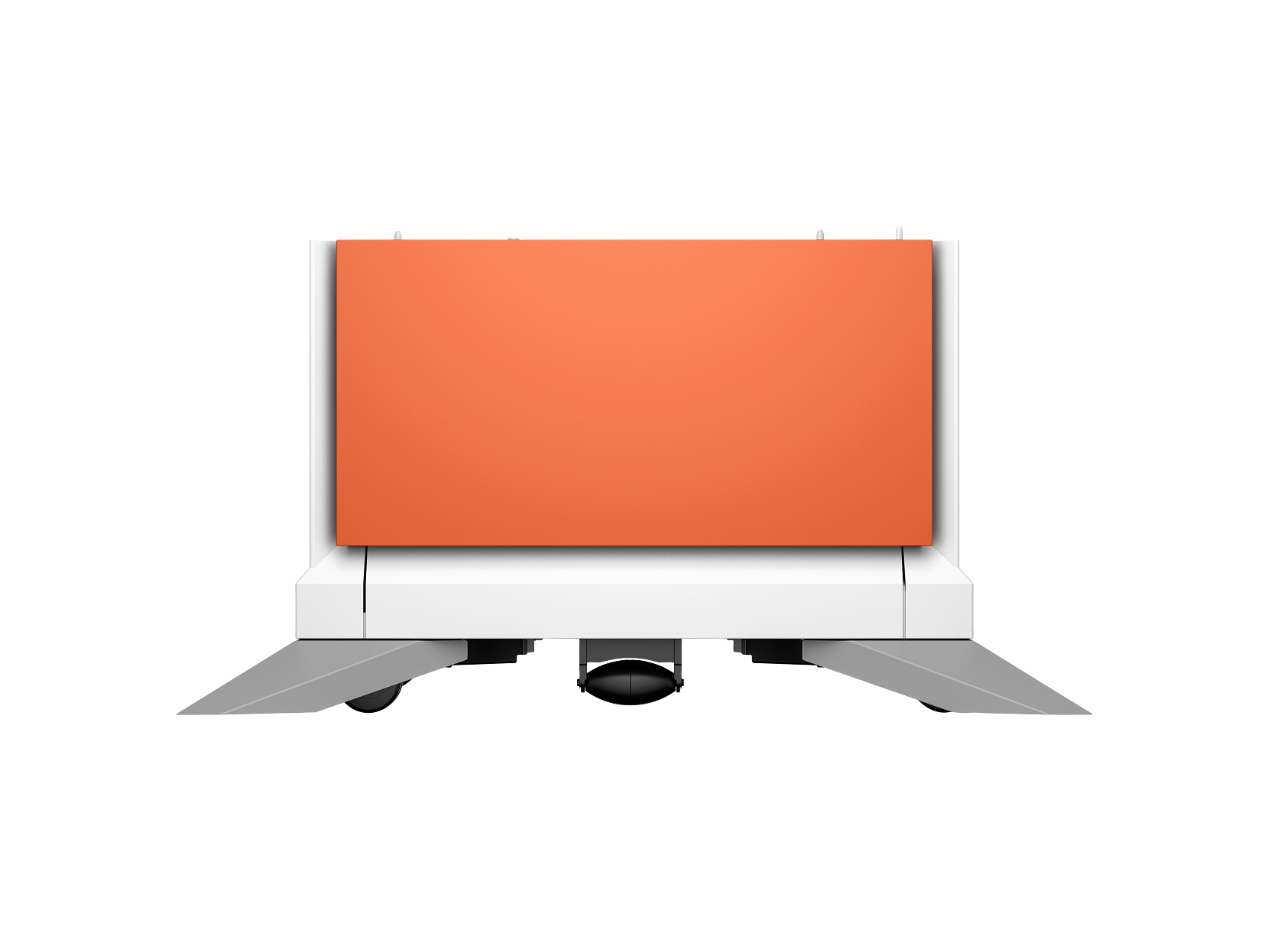 HP Color LaserJet 2100 sheet High Capacity Paper Tray Stand HCI Comet Red 65A36A WhiteBG Front