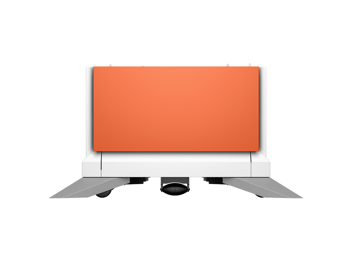 HP Color LaserJet 2100 sheet High Capacity Paper Tray Stand HCI Comet Red 65A36A WhiteBG Front