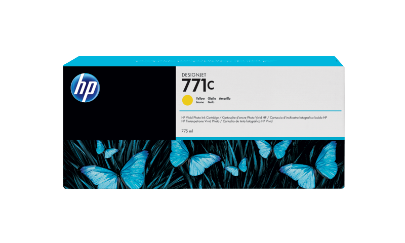 HP 771C 775-ml Yellow Designjet Ink Cartridge