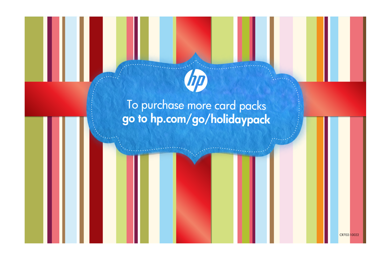 HP Free Holiday Gift Pack-10 sht/5 x 7 in with envelopes