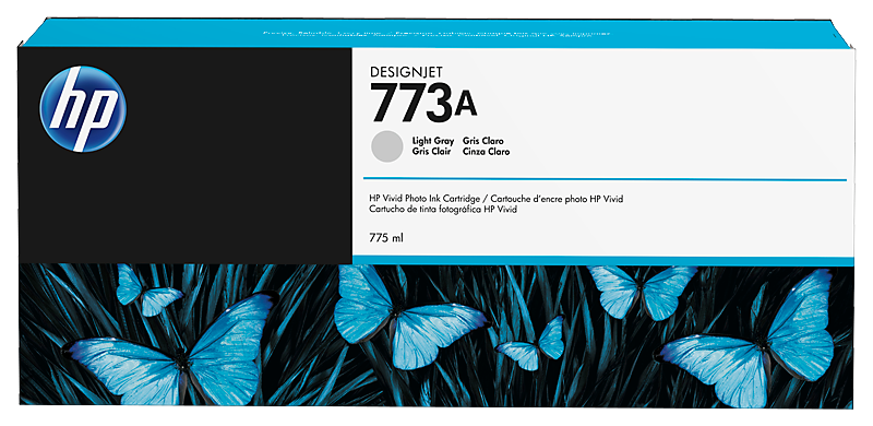 HP 773A 775-ml Light Gray Designjet Ink Cartridge