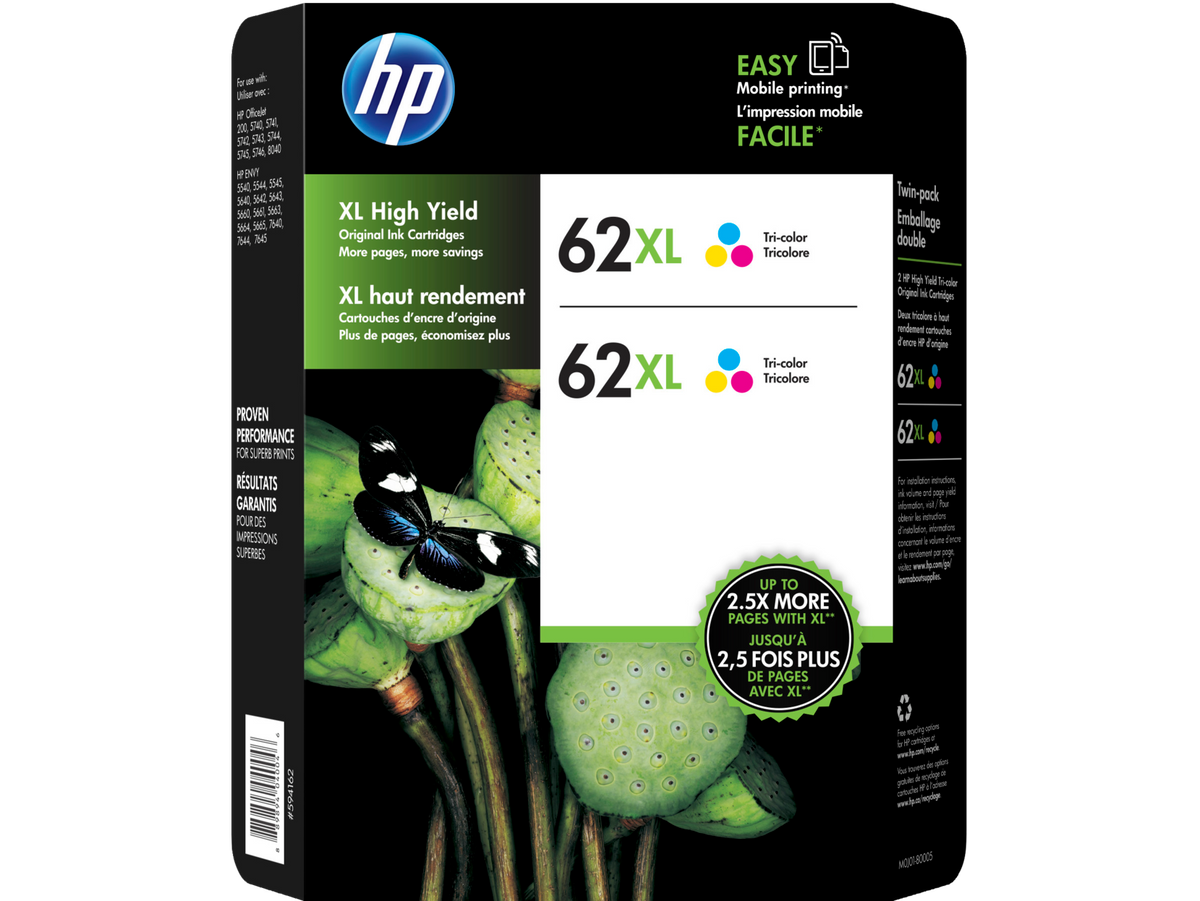 HP 62XL Color Ink Cartridge Club 2-Pack