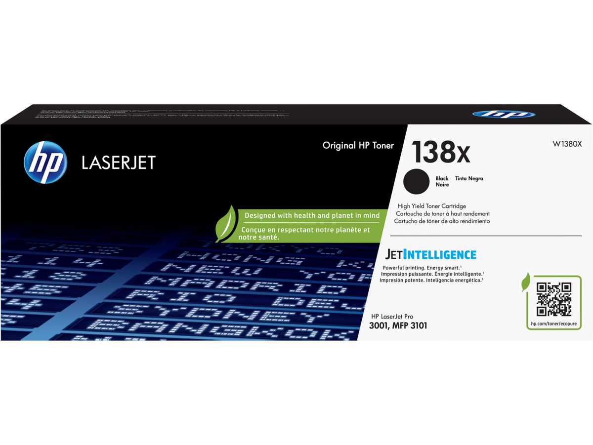 HP 138X Black High Yield Toner Cartridge W1380X W1380-00902b DM1