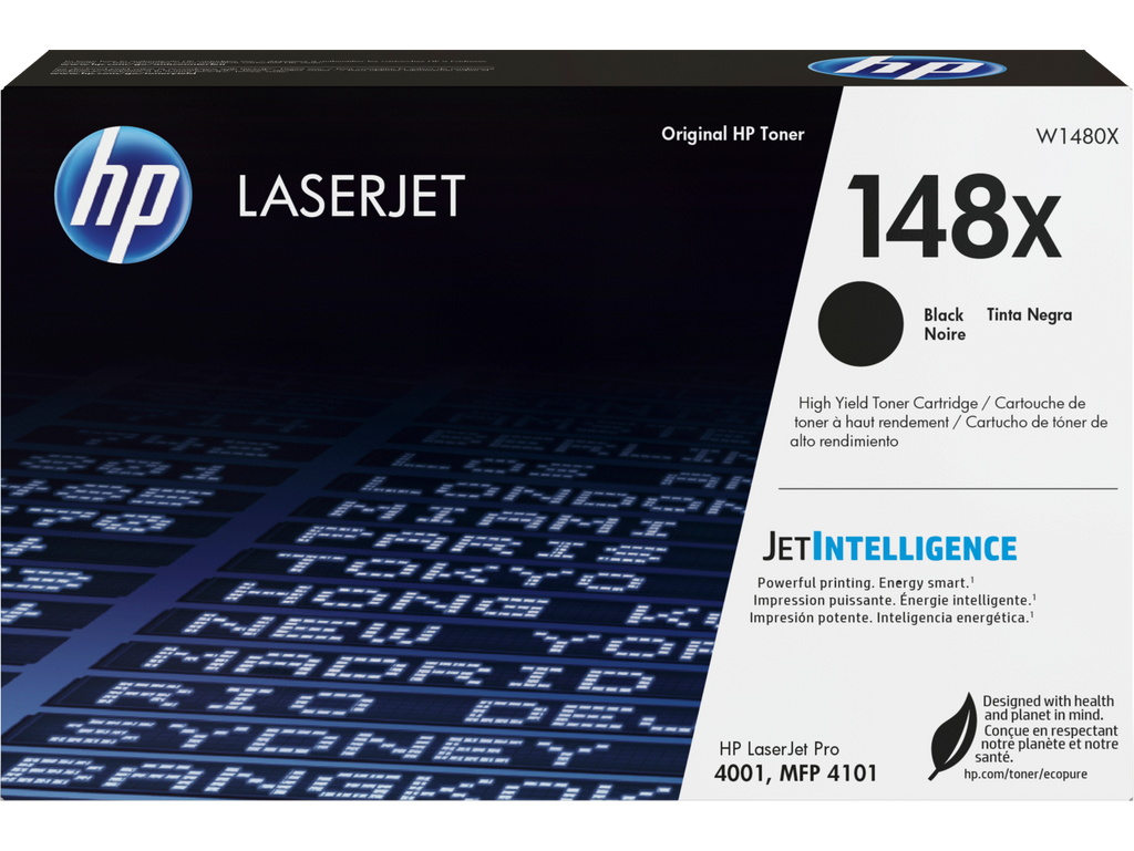 HP 148X Black High Yield Toner Cartridge W1480X W1480-00902b DM1