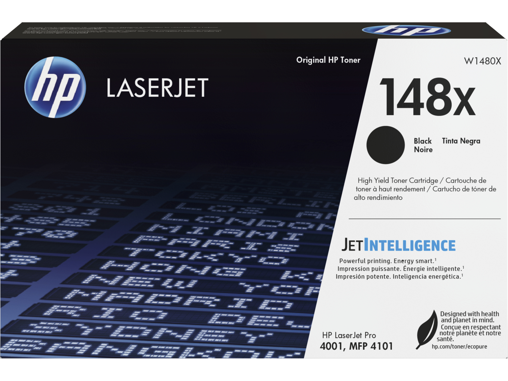 HP 148X Black High Yield Toner Cartridge W1480X W1480-00902b DM1