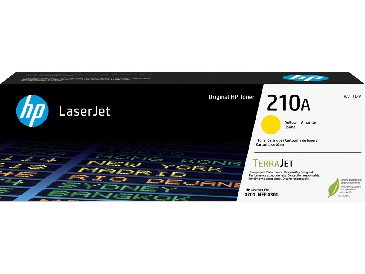 HP 210A Yellow Toner Cartridge W2102A W2102-00016a DM1
