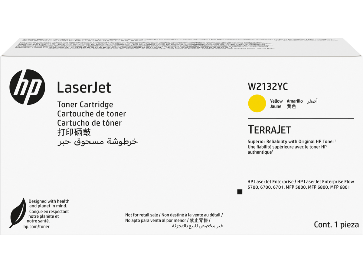 HP W2132YC Yellow Toner Cartridge W2132-00018a WW