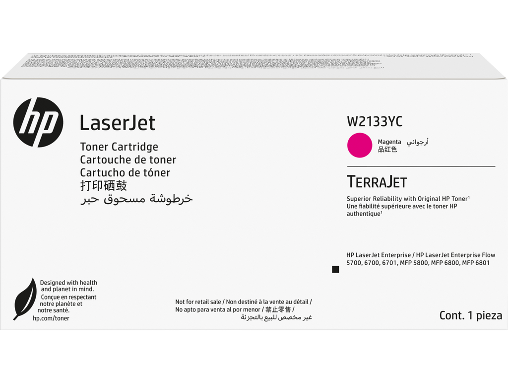 HP W2133YC Magenta Toner Cartridge W2133-00018a WW