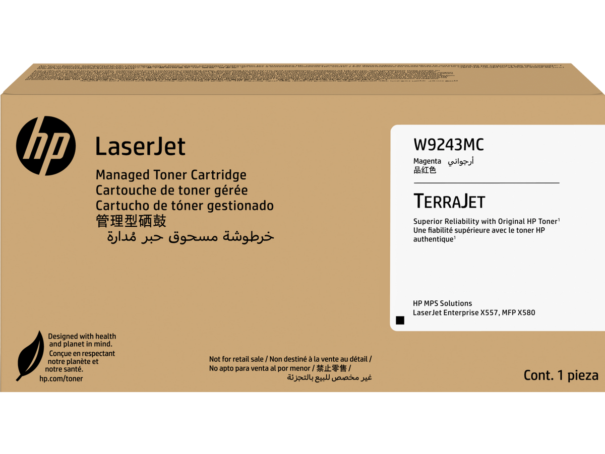 HP W9243MC Magenta Managed Toner Cartridge W9243-00001b WW