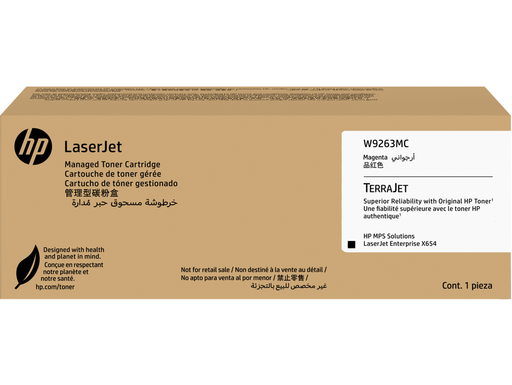 HP W9263MC Magenta Managed Toner Cartridge W9263-00001a WW
