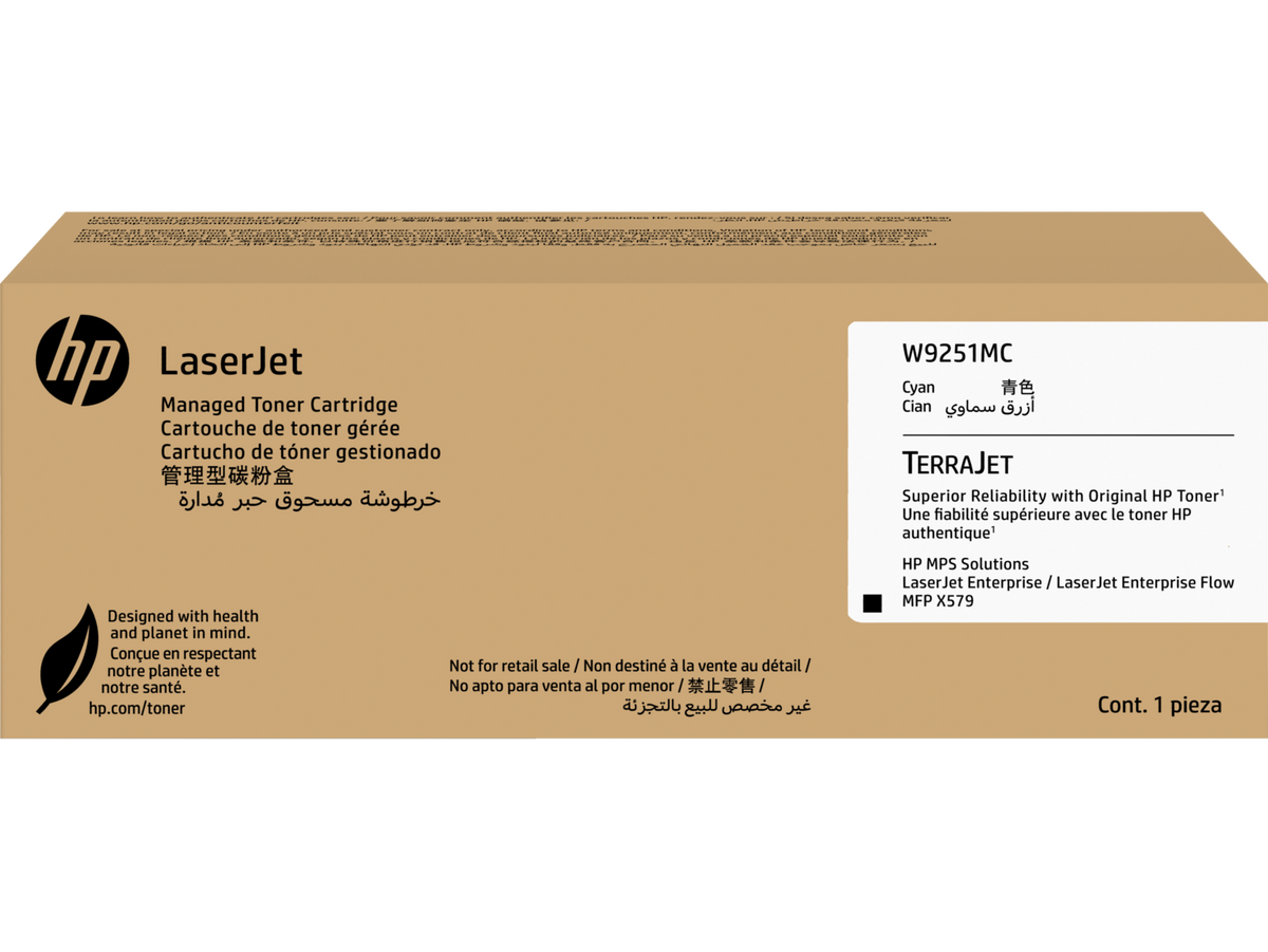 HP W9251MC Cyan Managed Toner Cartridge W9251-00001a WW