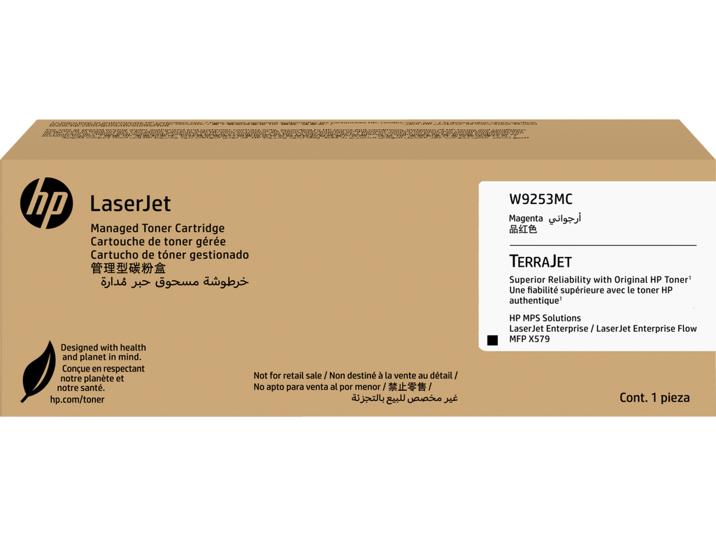 HP W9253MC Magenta Managed Toner Cartridge W9253-00001a WW