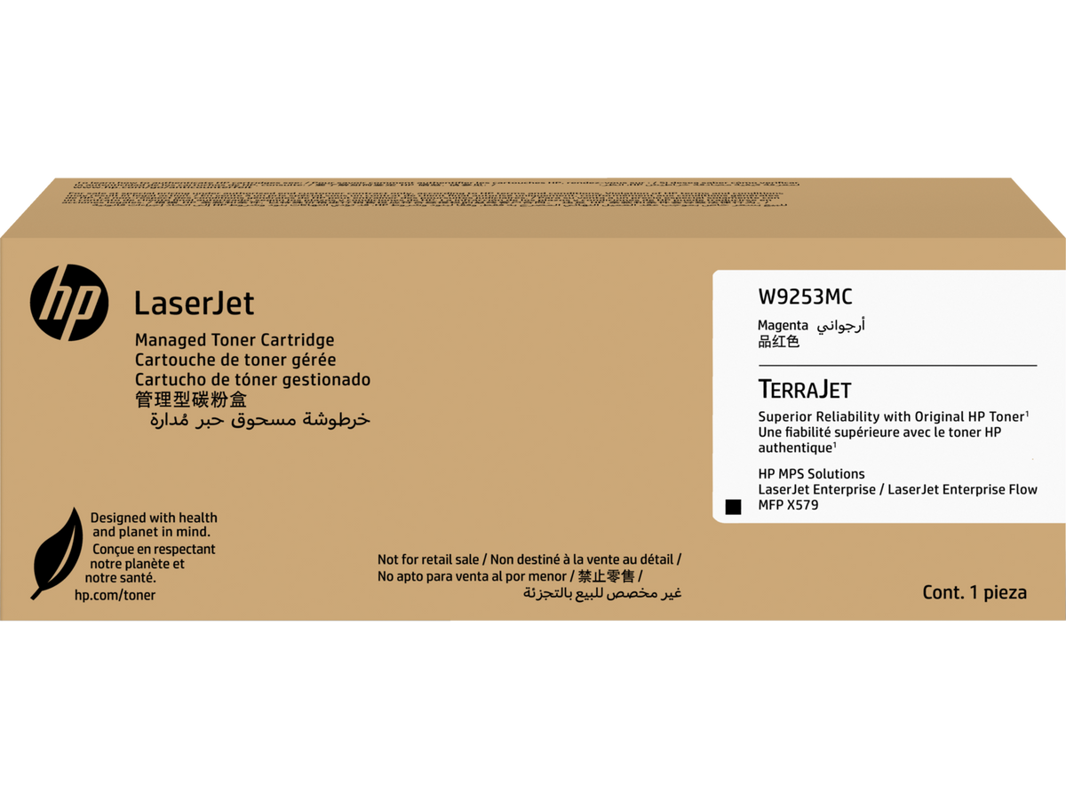 HP W9253MC Magenta Managed Toner Cartridge W9253-00001a WW