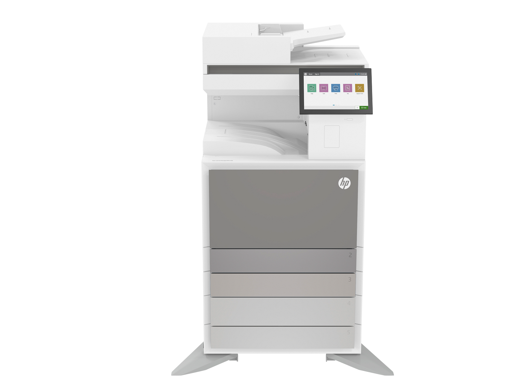 HP Color LaserJet Managed MFP E786dn Lunar Grey, front view
