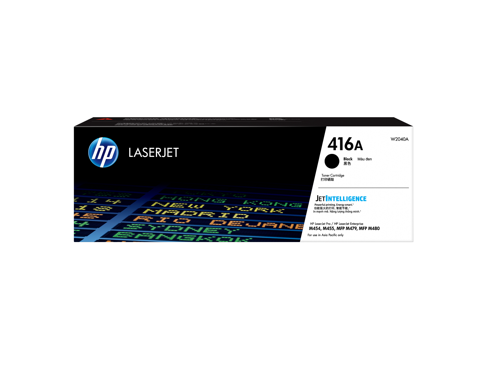 HP 416A Black Toner Cartridge - W2040A W2040-00901b APJ