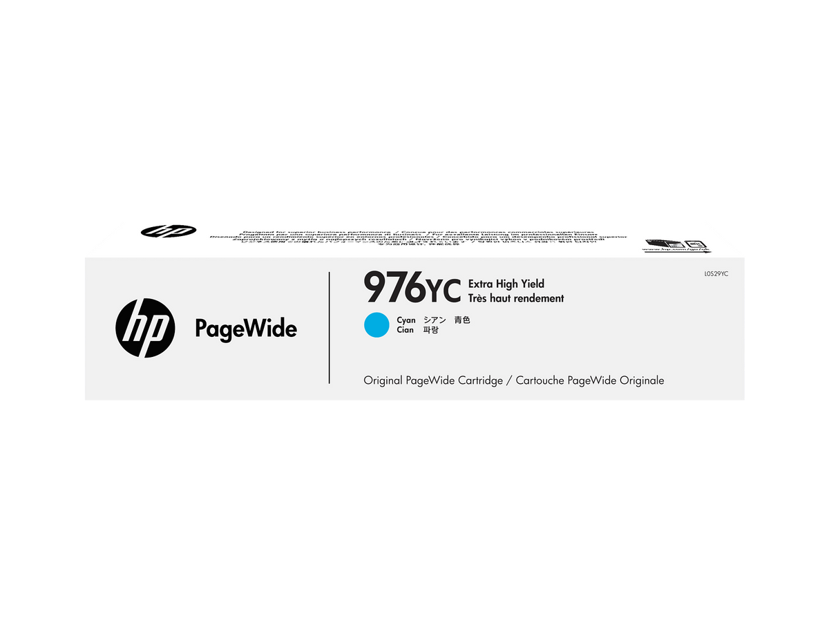 HP 976YC Cyan Extra High Yield Original PageWide Cartridge WW