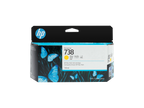 HP DesignJet 738 130ml Yellow 2000x2000 Hero Image