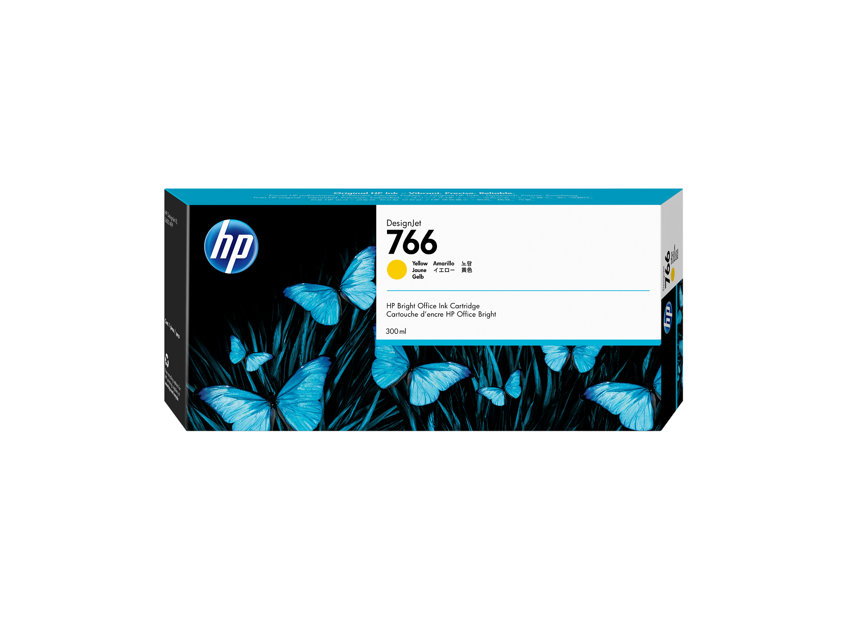 HP 766  300-ml Yellow DesignJet Ink Cartridge