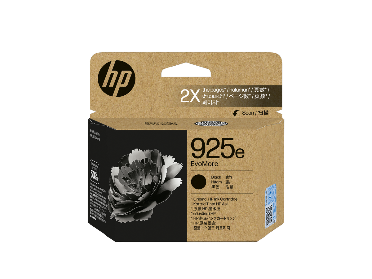 HP 925e EvoMore Black Original Ink Cartridge 4K0W3-80001 4K0W3PA