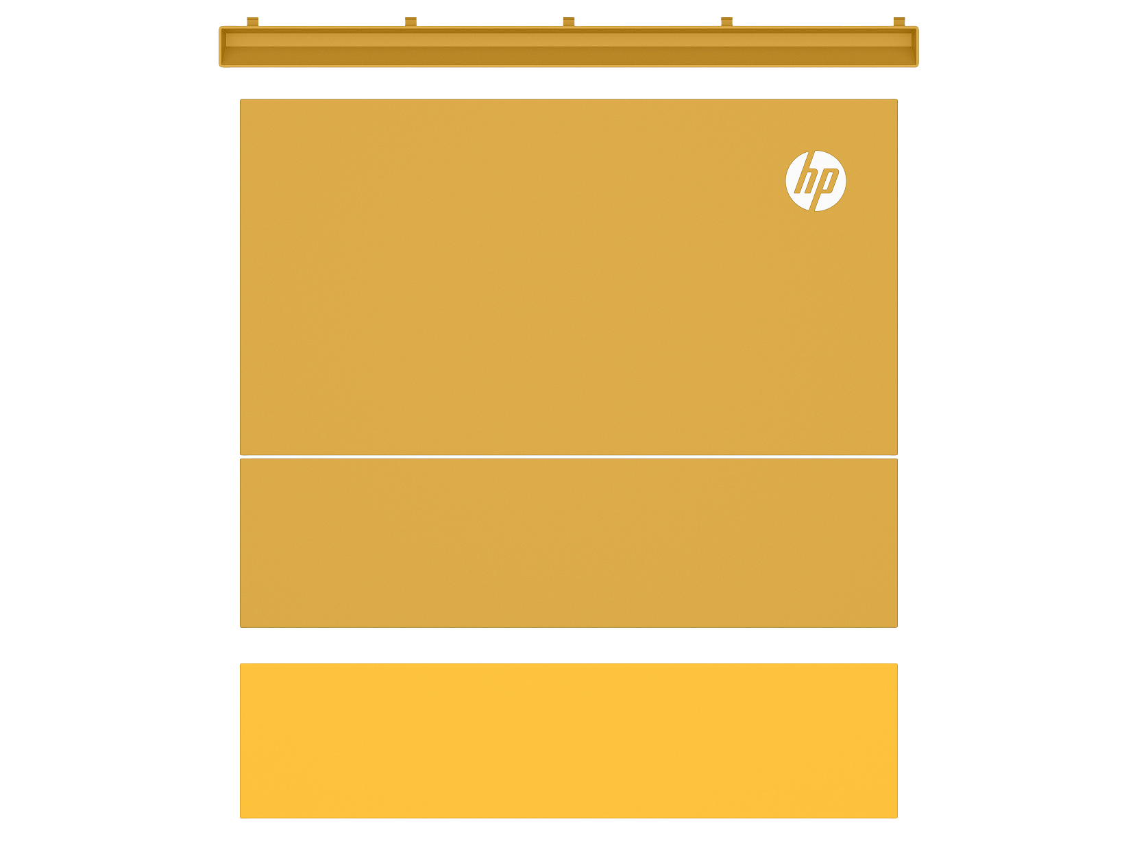 HP Color LaserJet X677 Constellation Yellow Color Panel Kit - White BG