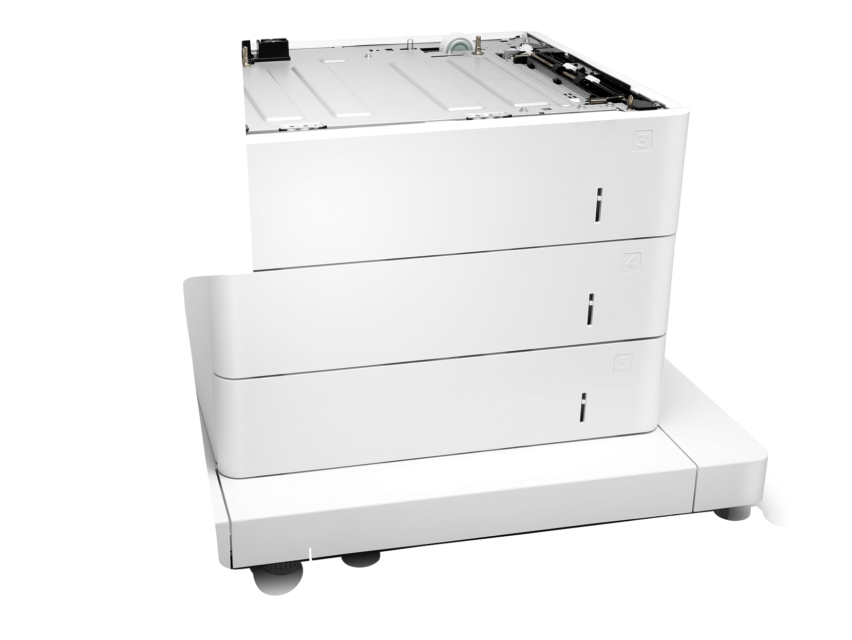 HP LaserJet 3x550-sheet paper feeder with cabinet