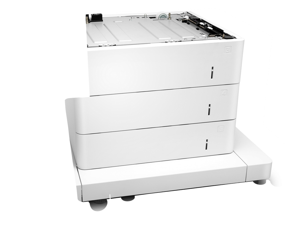 HP LaserJet 3x550-sheet paper feeder with cabinet