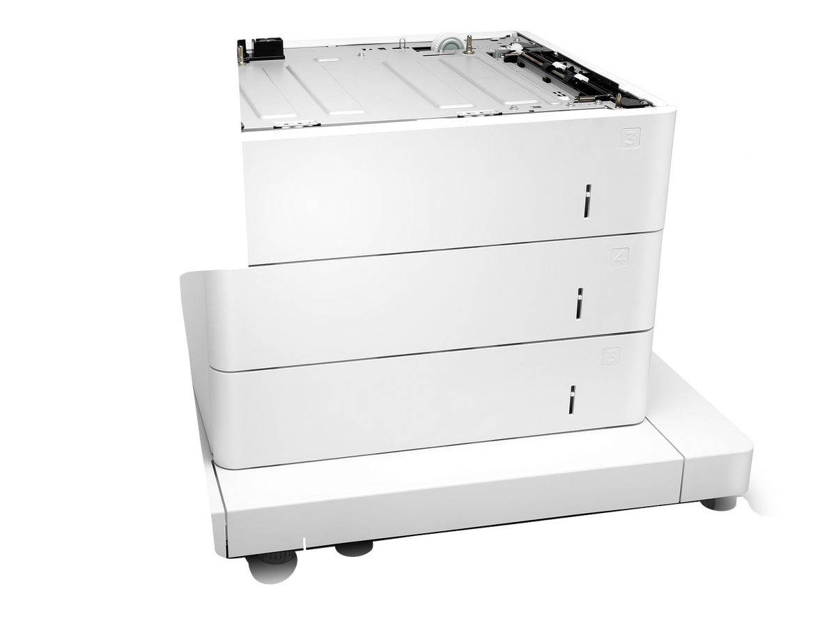 HP LaserJet 3x550-sheet paper feeder with cabinet