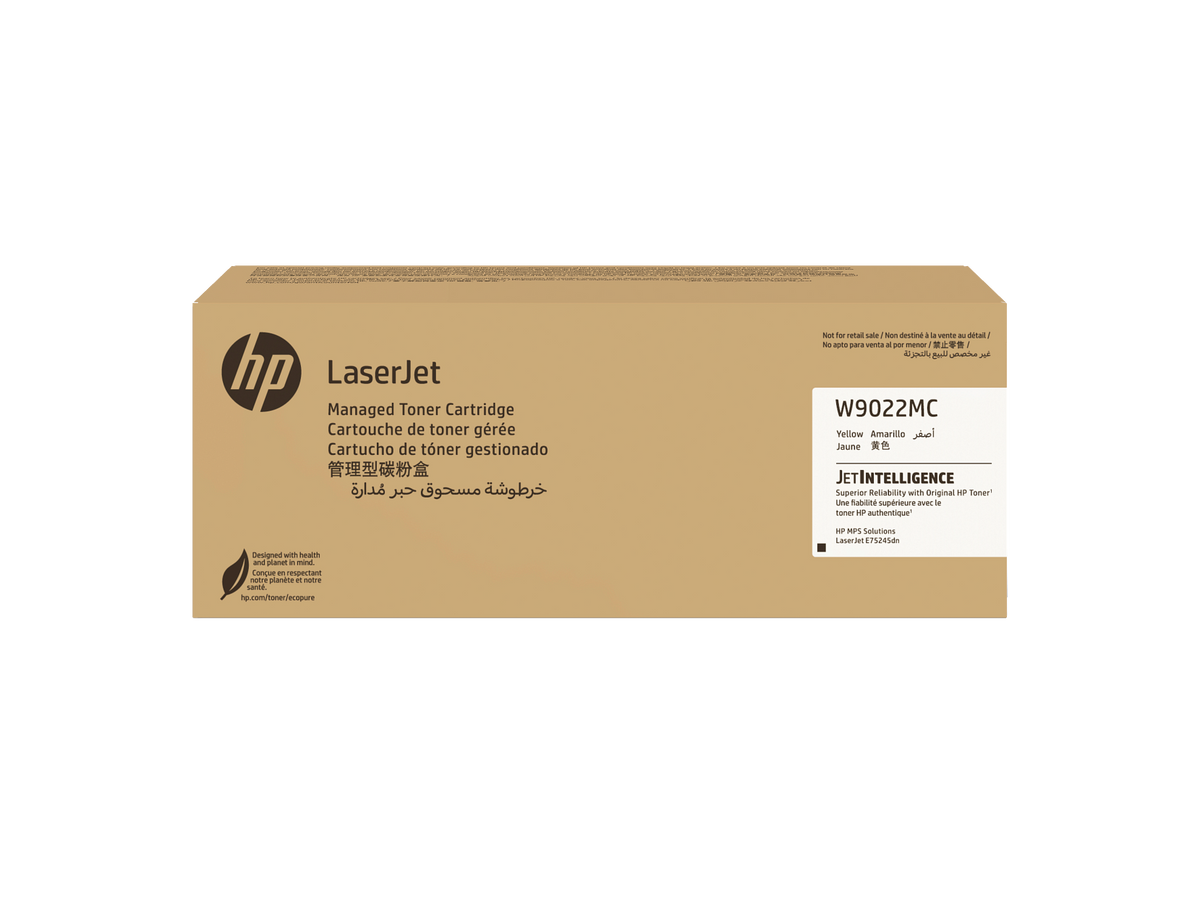 HP W9022MC Yellow Managed Toner Cartridges W9022-00004b WW