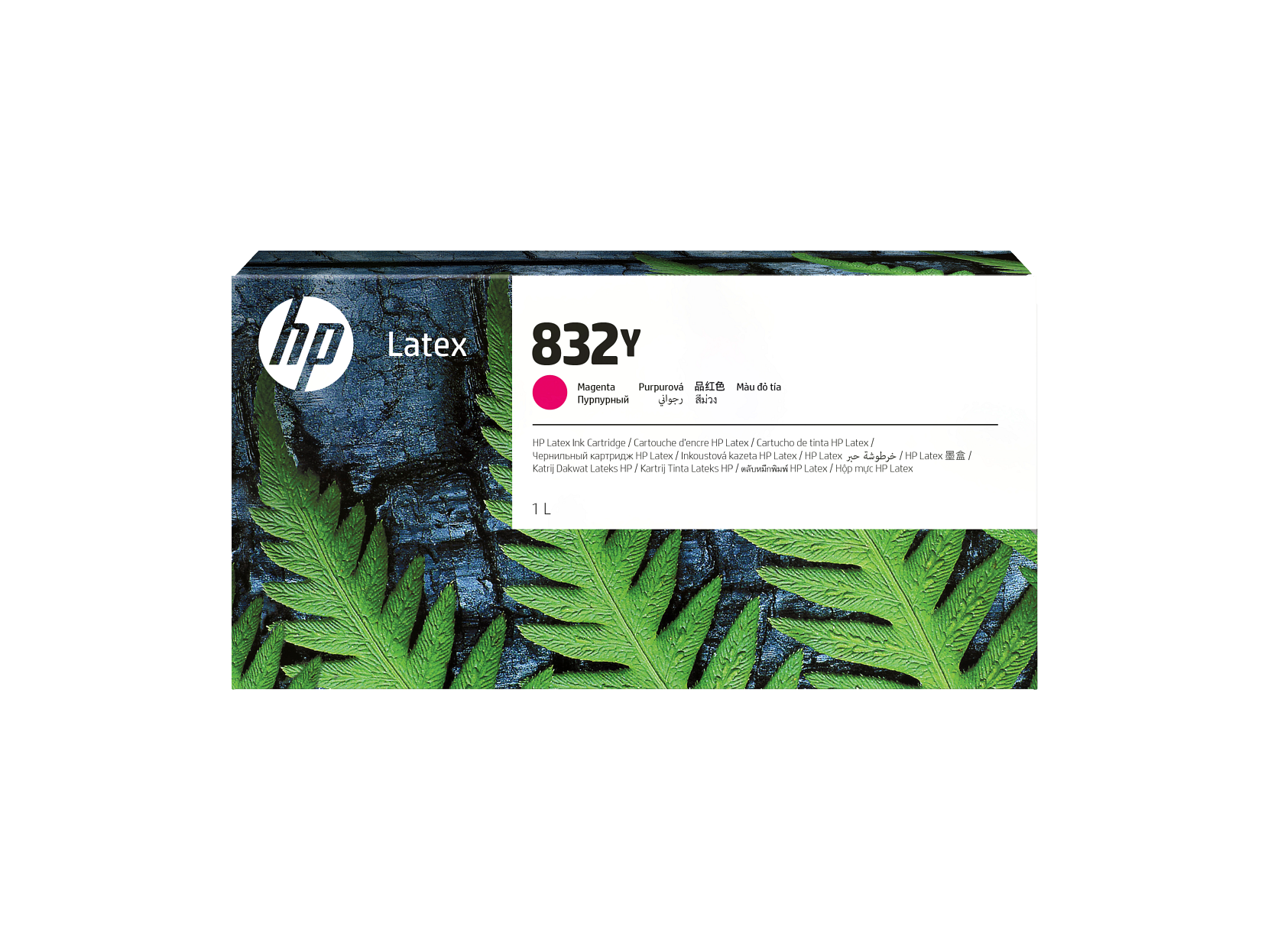 HP 832Y 1L Magenta Latex Ink Cartridge WW  EM