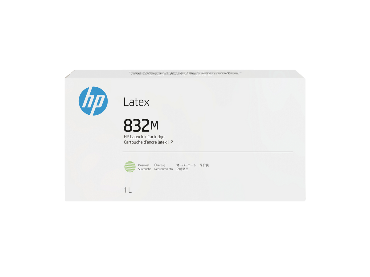 HP 832M 1L Overcoat Latex Ink Cartridge WW