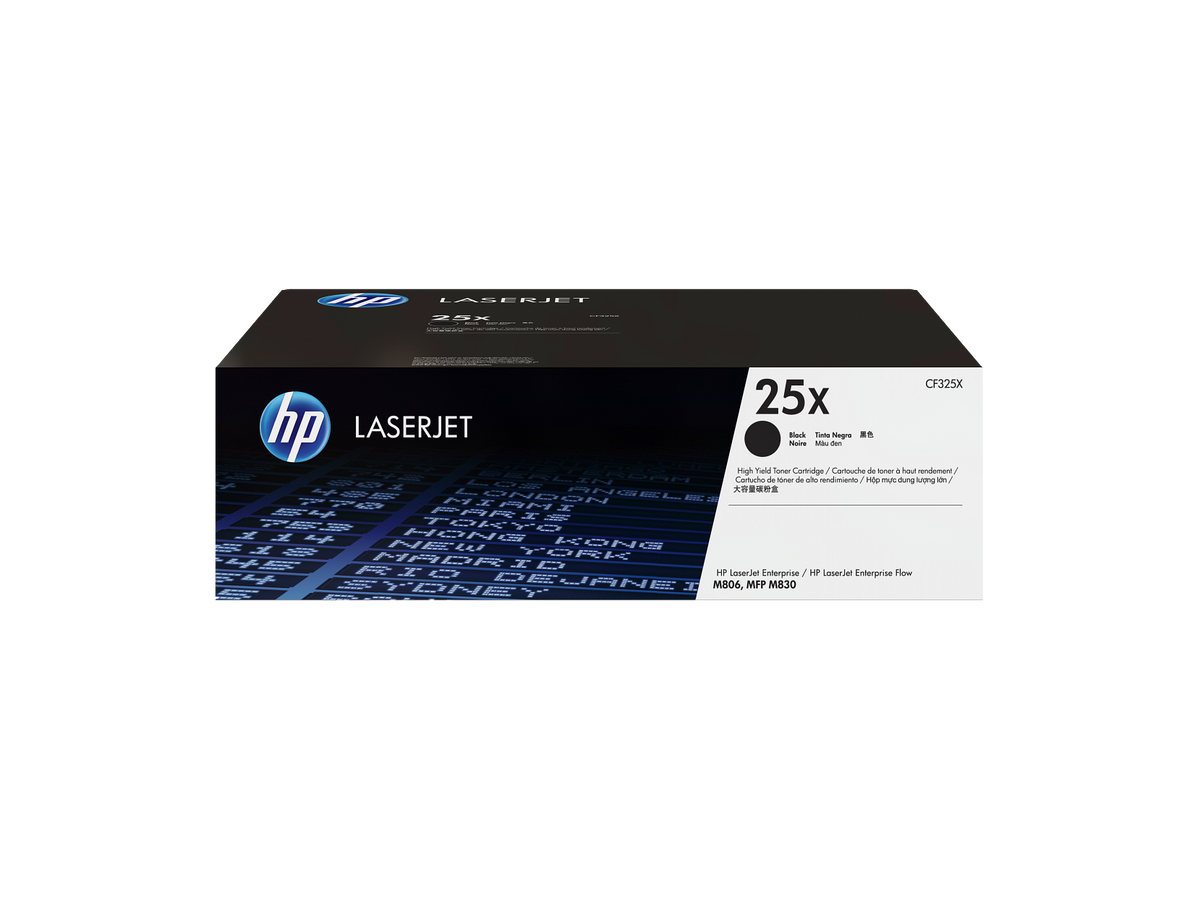 HP 25X Black High Yield Toner Cartridge CF325X CF325-00901b v USRow