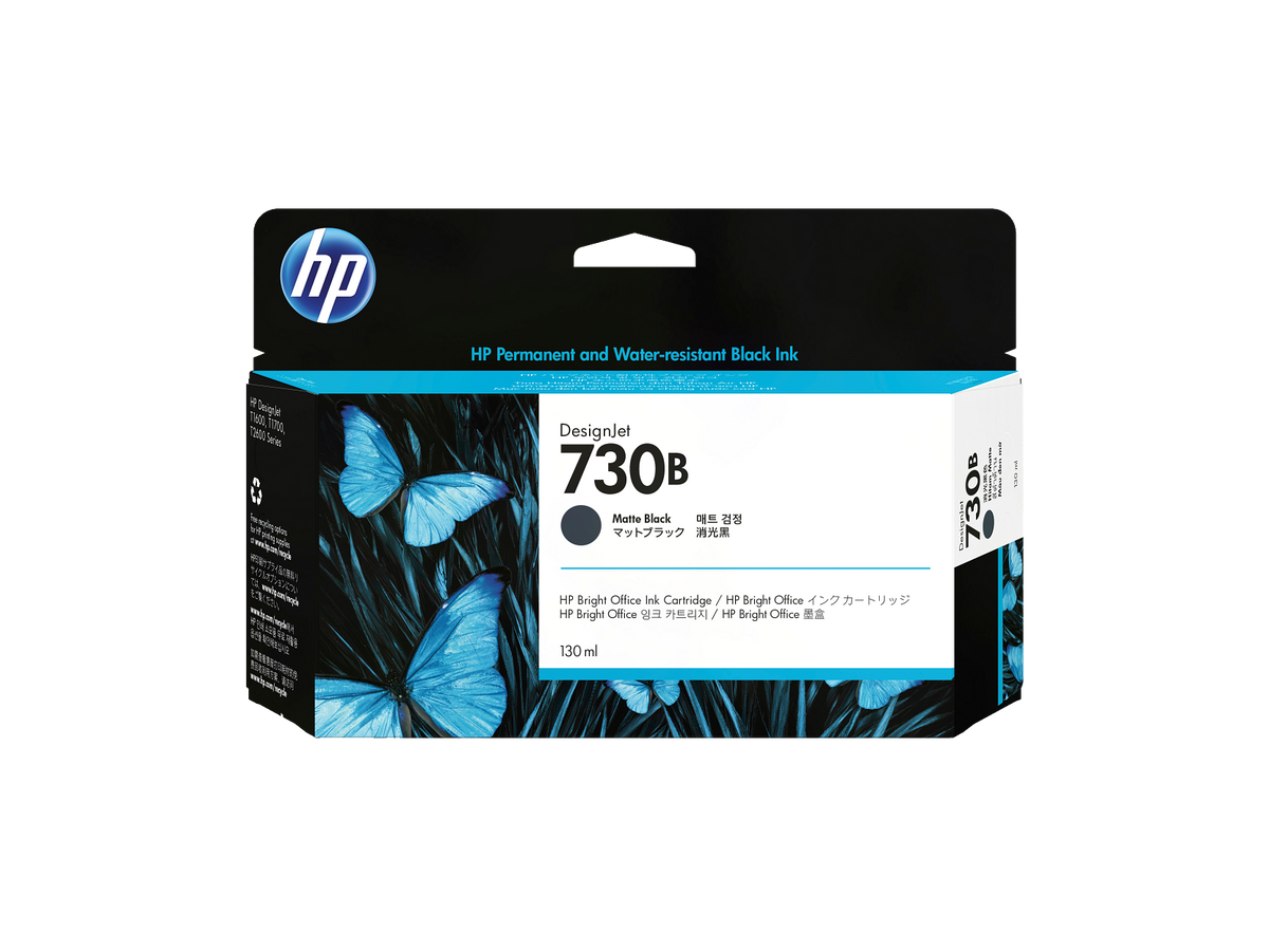 HP 730B 130ml Matte Black DesignJet Ink Cartridge APJ