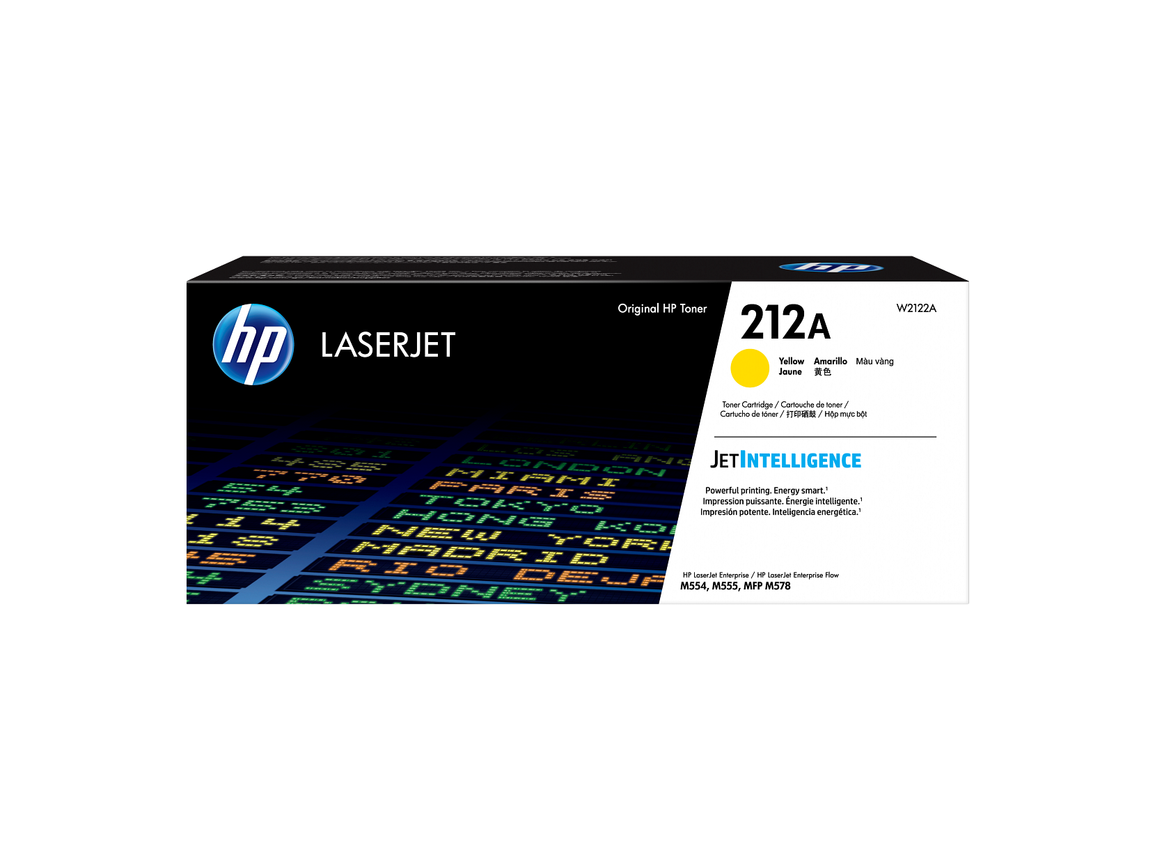 HP 212A Yellow Toner Cartridge - W2122A W2122-00901a USRow