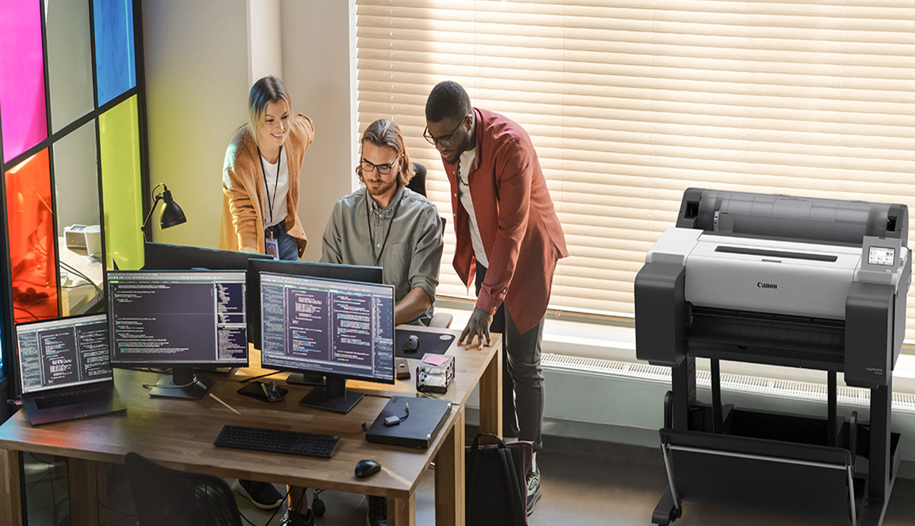 Canon imagePROGRAF TM-240LM-MFP with Stand, Scanner, and LFP Roll