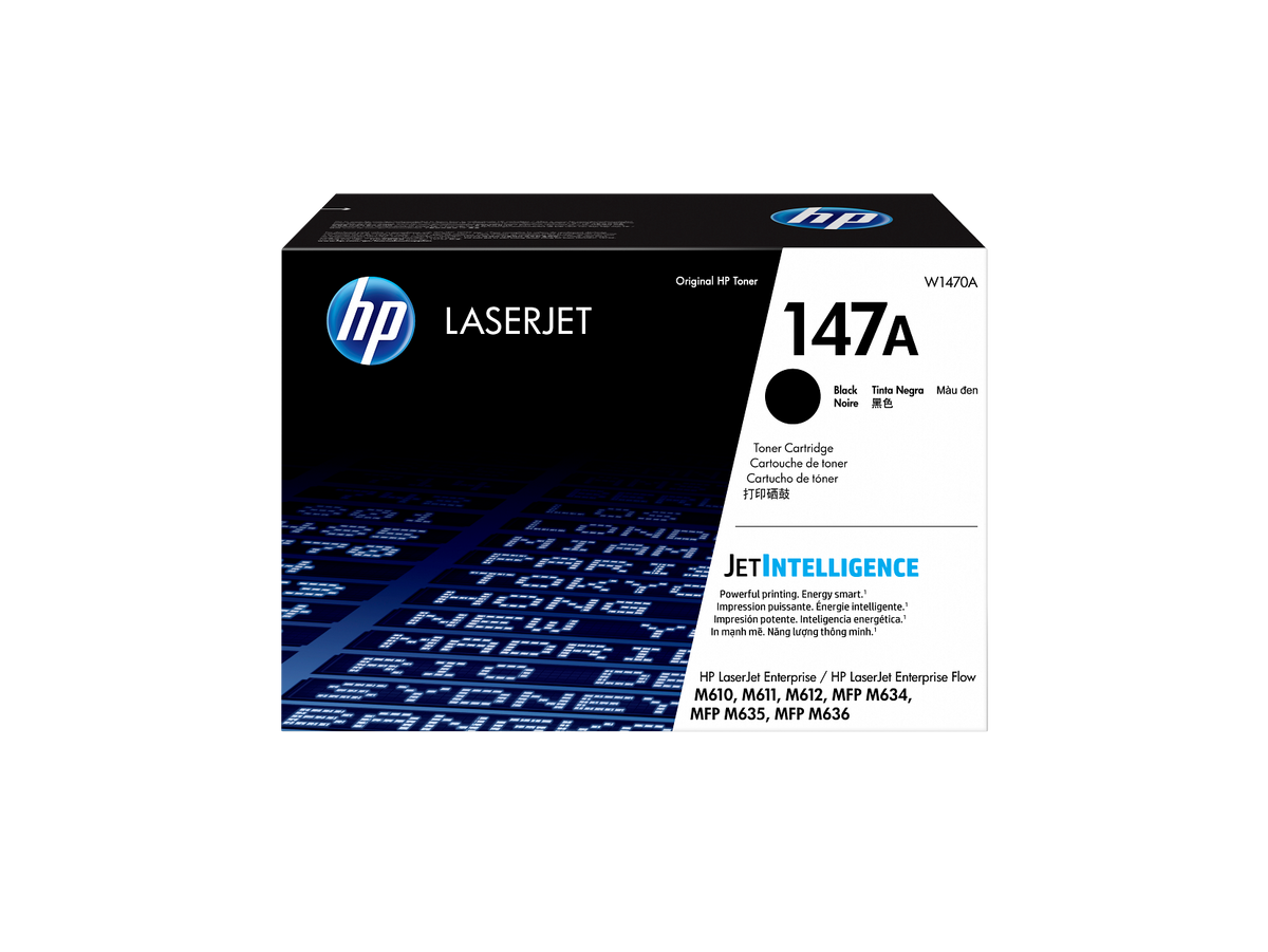 HP 147A Black Toner Cartridge W1470A W1470-00901a USRow
