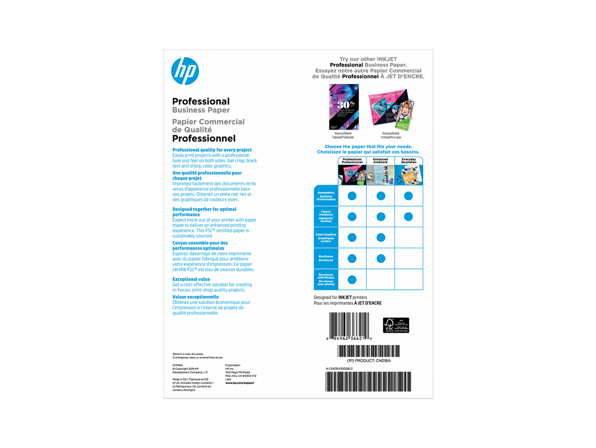 HP Inkjet Matte Brochure Paper